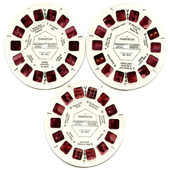 Damascus - View-Master 3 Reel Set on Card - (zur Kleinsmiede) - (BC811-123-EM) - vintage VBP 3dstereo 