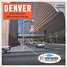 Denver and Mountain Parks - View-Master 3 Reel Packet - 1960s views - vintage - (PKT-A324-S6A) Packet 3Dstereo 