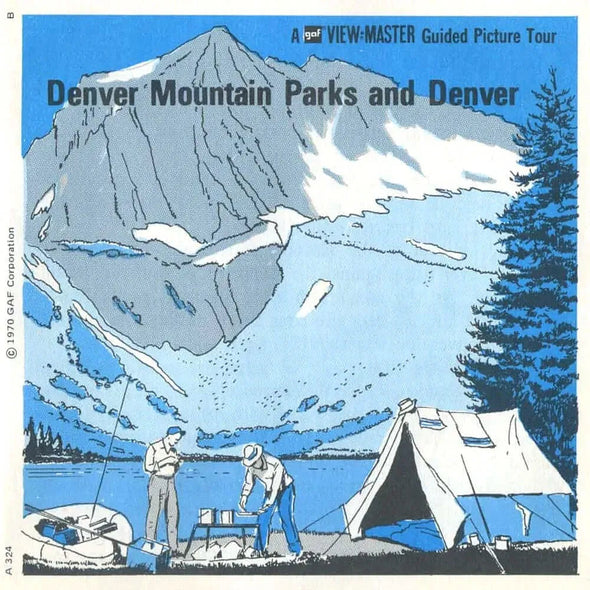 Denver Mountain Parks and Denver - Vintage - View-Master - 3 Reel Packet - 1970s views (PKT-A324-G3B) Packet 3dstereo 