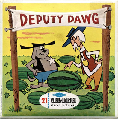 Deputy Dawg - View-Master 3 Reel Packet - 1960s - Vintage - (zur Kleinsmiede) - (B519-S6) Packet 3dstereo 