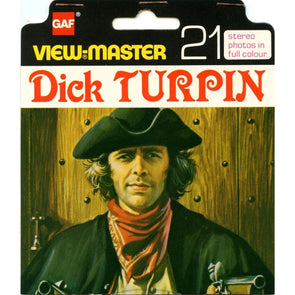 Dick Turpin - View-Master 3 Reel Set on Card - (zur Kleinsmiede) - (BD188-123E) - vintage VBP 3dstereo 