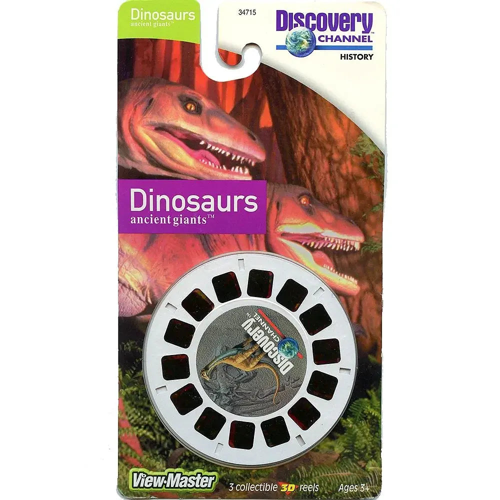Dinosaurs - View-Master 3 Reel Set on Card - NEW - (VBP-4715)