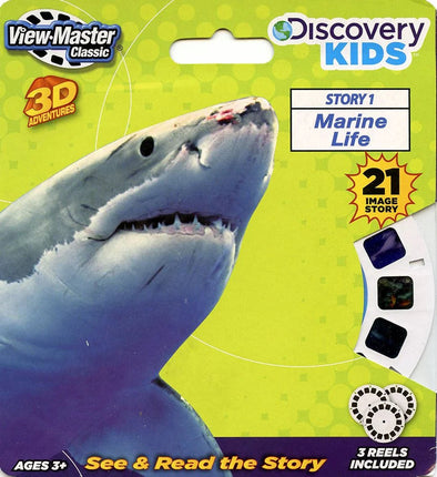 Discovery Kids - 3D Marine Life - View-Master 3 Reel Set on Card - NEW - (VBP-2114)