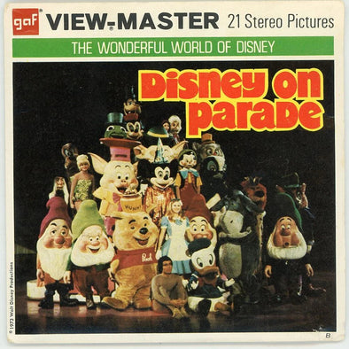 Disney on Parade- View-Master 3 Reel Packet - 1970s - vintage