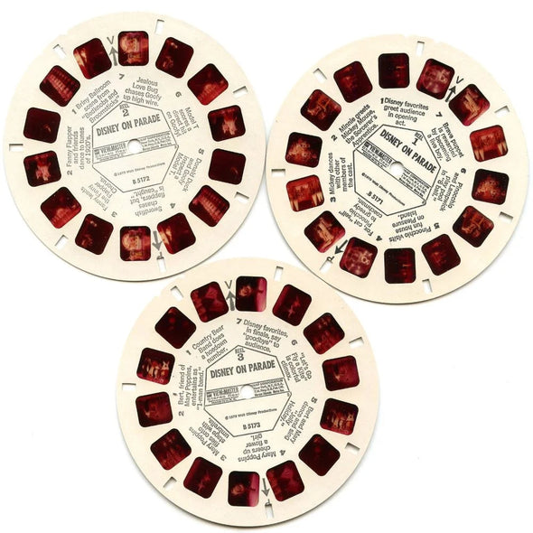 Disney on Parade- View-Master 3 Reel Packet - 1970s - vintage - (ECO-B517-G3Bnk) Packet 3dstereo 