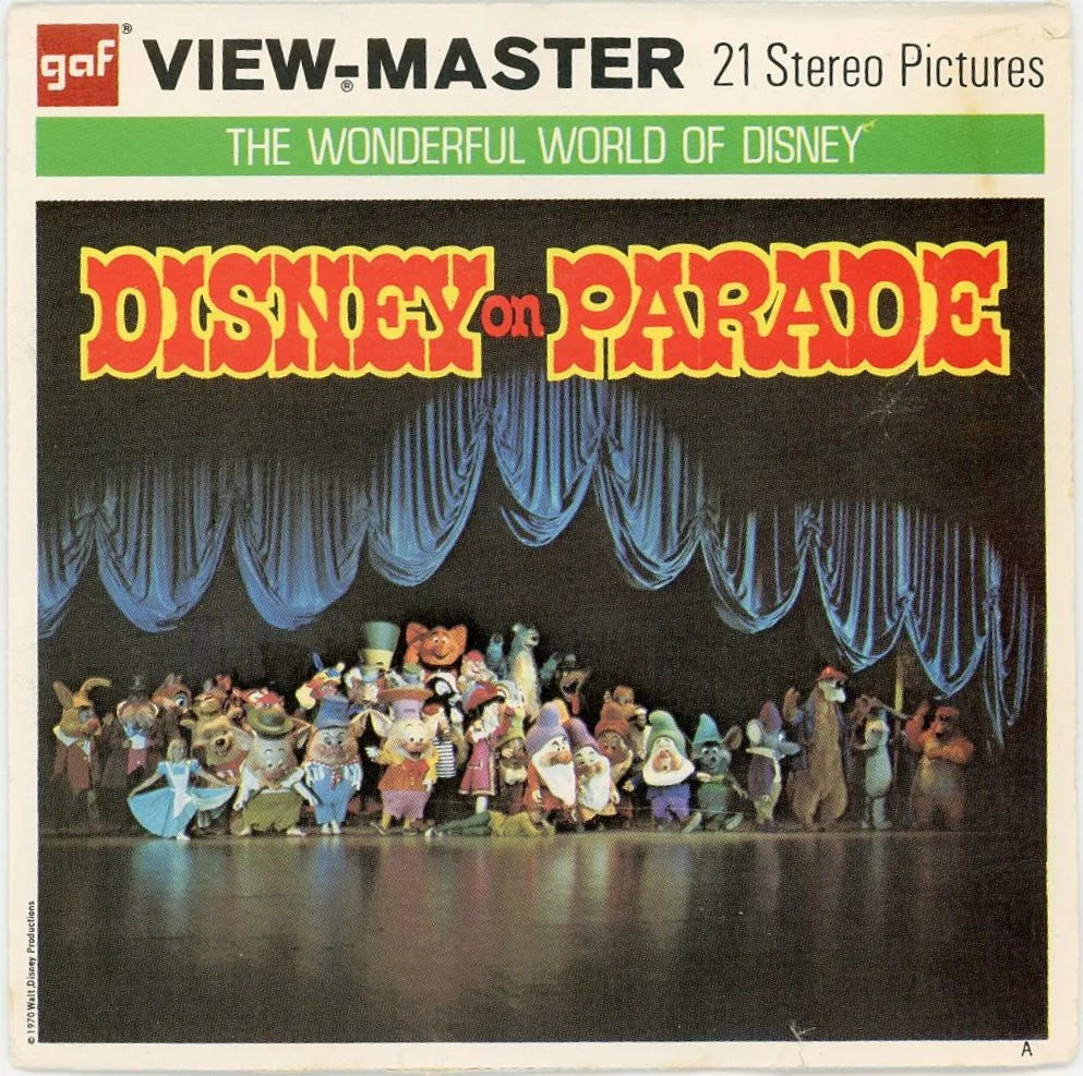 Disney on Parade - ViewMaster - 3 Reel Packet - 1970s –