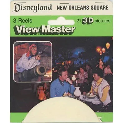 Disneyland - New Orleans Square - View-Master 3 Reel Set on Card - vintage - (3033) VBP 3dstereo 
