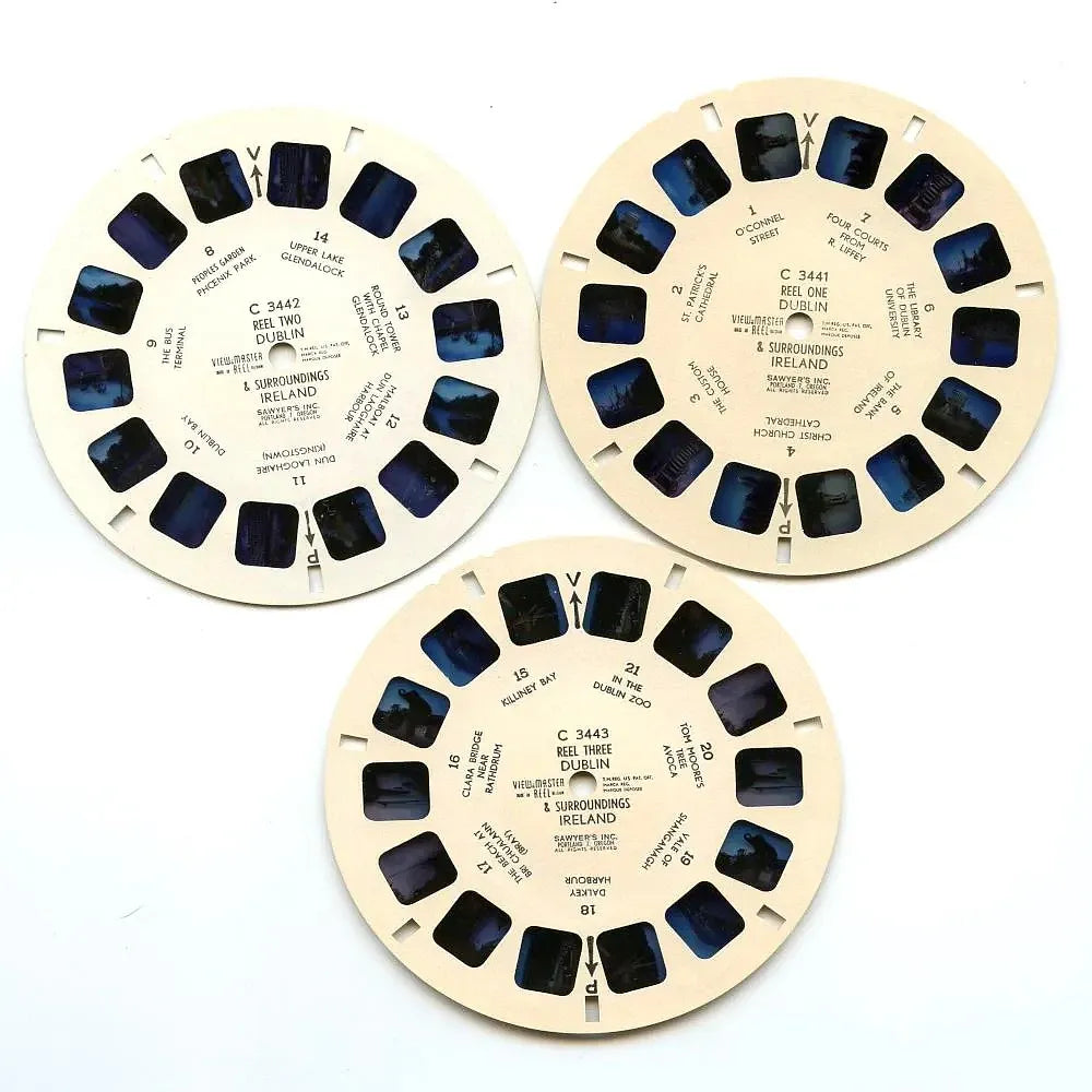 Dublin and Surroundings - View-Master - 3 Reel Packet - 1960s views ...
