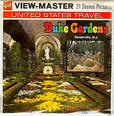 Duke Gardens, Somerville, NJ - View-Master 3 Reel Packet - 1970s views - vintage - (PKT-A762-G3Am) Packet 3Dstereo 