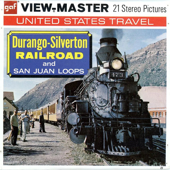 Durango-Silverton Railroad - View-Master 3 Reel Packet - 1970s Views - Vintage - (PKT-A327-G3Bnk) 3Dstereo 