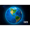 EARTH (AMERICA) - 3D Magnet for Refrigerator, Whiteboard, Locker