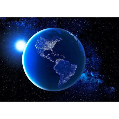 Earth at Night - 3D Lenticular Postcard Greeting Card - NEW Postcard 3dstereo 