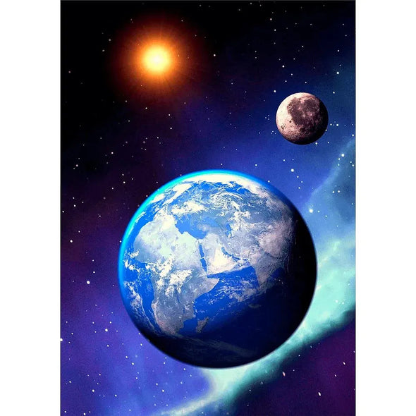 Earth from Space - 3D Lenticular Postcard Greeting Card - NEW Postcard 3dstereo 