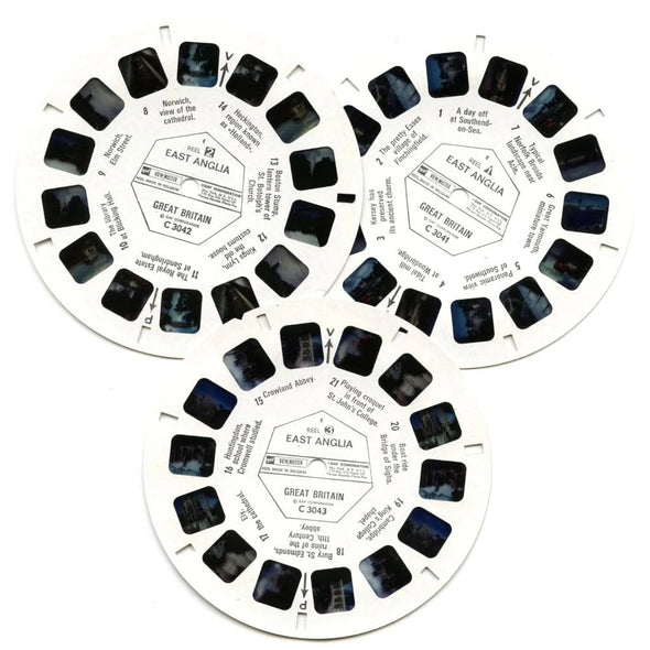 East Anglia - View-Master 3 Reel Packet - 1970s Views - Vintage - (zur Kleinsmiede) - (C304-BG2) Packet 3dstereo 