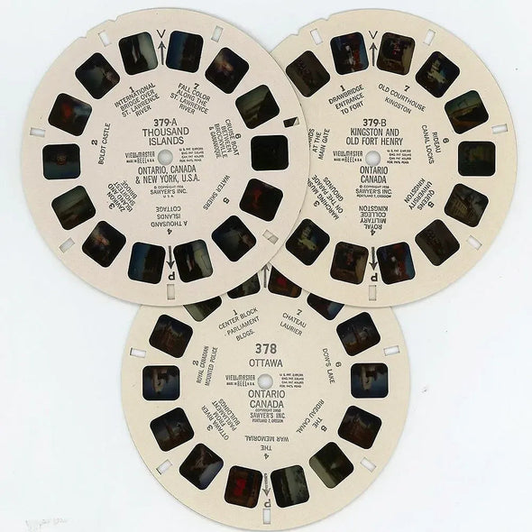 Eastern Ontatio - Canada - View-Master - Vintage - 3 Reel Packet - 1950s views - (PKT-EAST-ONT-S3) Packet 3dstereo 