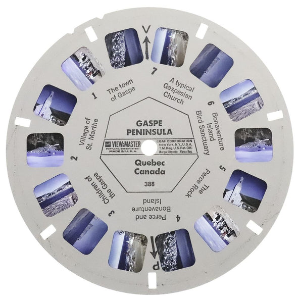 4 ANDREW - Gaspe Peninsula - Quebec Canada - View-Master Single Reel - vintage - 388 Reels 3dstereo 