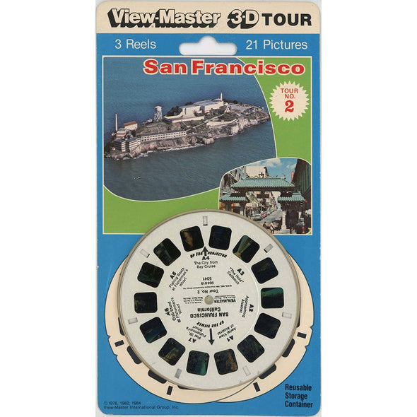 Alcatraz views - San Francisco No.2 - View-Master - 3 Reels Set on Card - NEW - (5341) 3dstereo 
