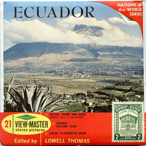 Ecuador - Coin & Stamp Series - View-Master 3 Reel Packet - vintage- B091-S6A Packet 3dstereo 