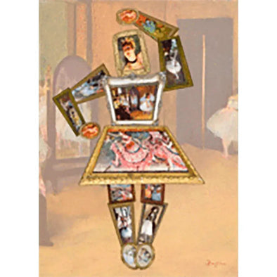 Edgar Degas - Ballerina - 3D Action Lenticular Postcard Greeting Card - NEW Postcard 3dstereo 