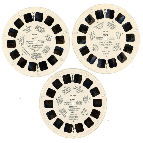 Egypt - View-Master 3 Reel Packet - 1950s Views - Vintage - (BARG-B140-S4) Packet 3dstereo 