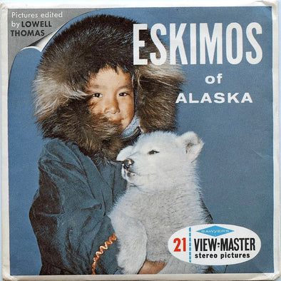 Eskimos of Alaska - View-Master - Vintage - 3 Reel Packet - 1960s Views A102 Packet 3dstereo 