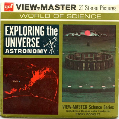 Exploring the Universe Astronomy - View-Master - Vintage - 3 Reel Packet - 1970s views ( ECO-B687-G3A) Packet 3dstereo 