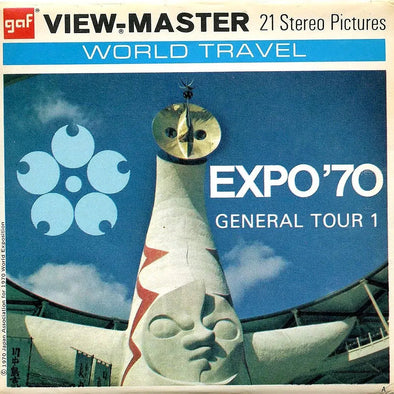 Expo '70 (Osaka,Japan) - General Tour I - View-Master 3 Reel Packet - 1970s views - vintage - (ECO-B268-G3a) Packet 3Dstereo 