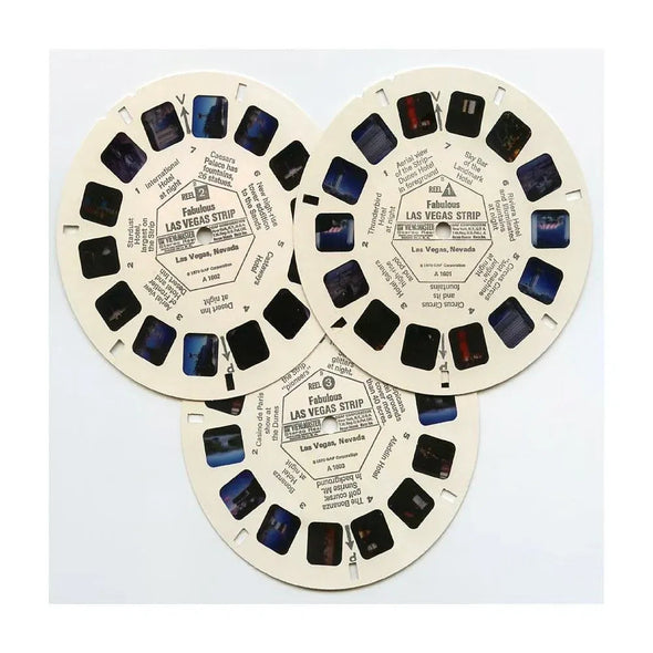 Fabulous Las Vegas Strip - View-Master 3 Reel Packet - 1970s views - vintage - (ECO-A160-G3C) Packet 3dstereo 