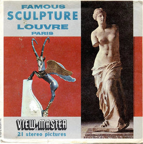 Famous Sculpture - Louvre Paris - View-Master 3 Reel Packet -1970s - vintage - (C178-S5) Packet 3Dstereo 