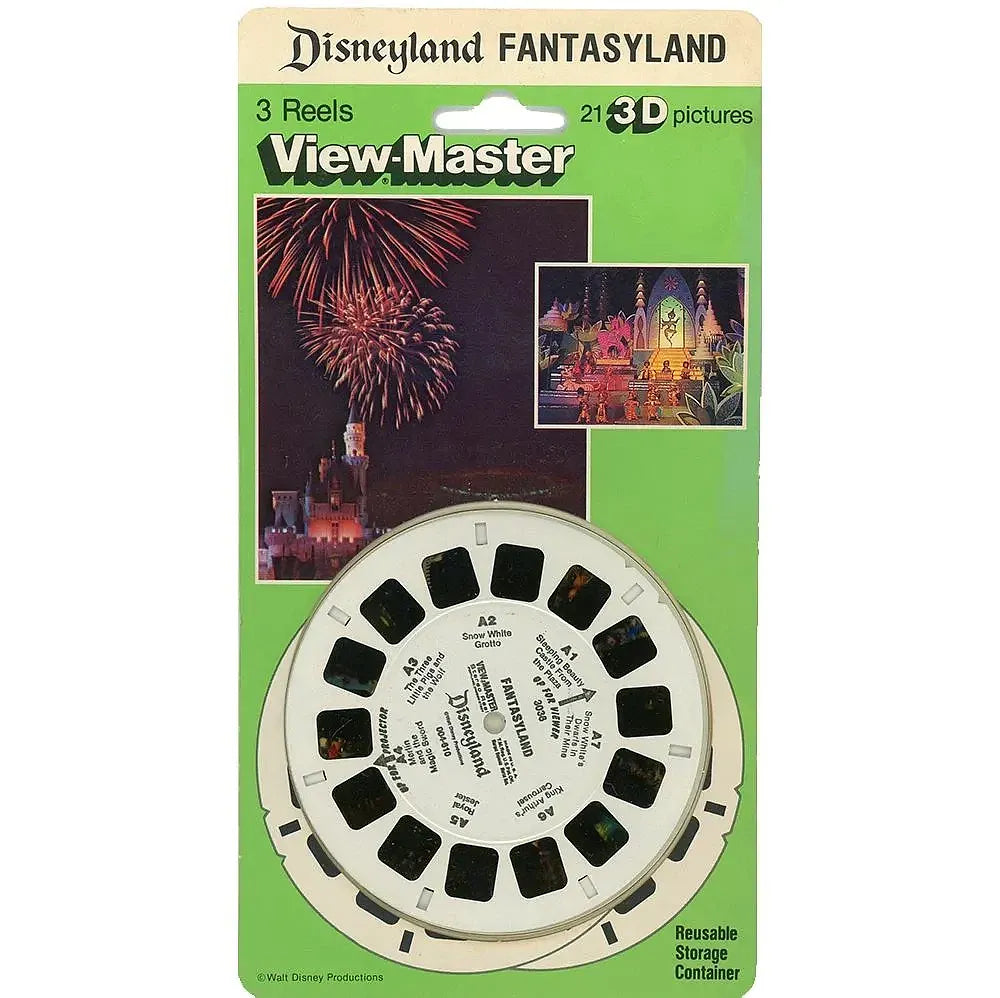 Fantasyland - Disney World - View-Master 3 Reel Set on Card NEW - (VBP –