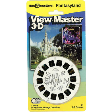 Fantasyland - Disney World - View-Master 3 Reel Set on Card - NEW - (V –