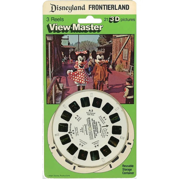 Frontierland - Disneyland - View-Master 3 Reel Set on Card  NEW - (VBP-3032)