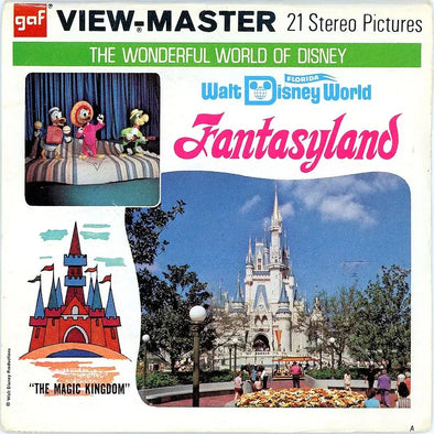 Fantasyland - View-Master 3 Reel Packet - 1970s Views - Vintage - (ECO-A948-G3A) Packet 3Dstereo 
