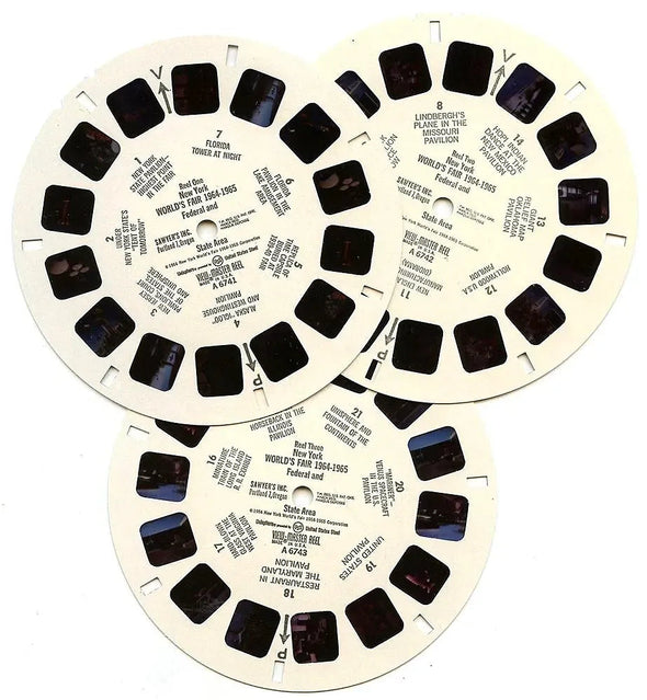 Federal and State - Area - ViewMaster 3 Reel Packet - 1960s Views - vintage (A674-S6) Packet 3dstereo 