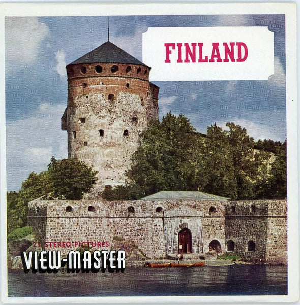 Finland - Coin & Stamp - Nations of the World - View-Master 3 Reel Packet - 1960s Views - Vintage - (zur Kleinsmiede) - (C540-BS5cs)
