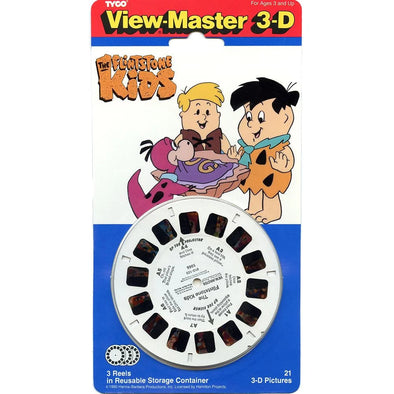 Flintstone Kids - View-Master 3 Reel Set on Card - NEW - (VBP-1066) VBP 3dstereo 