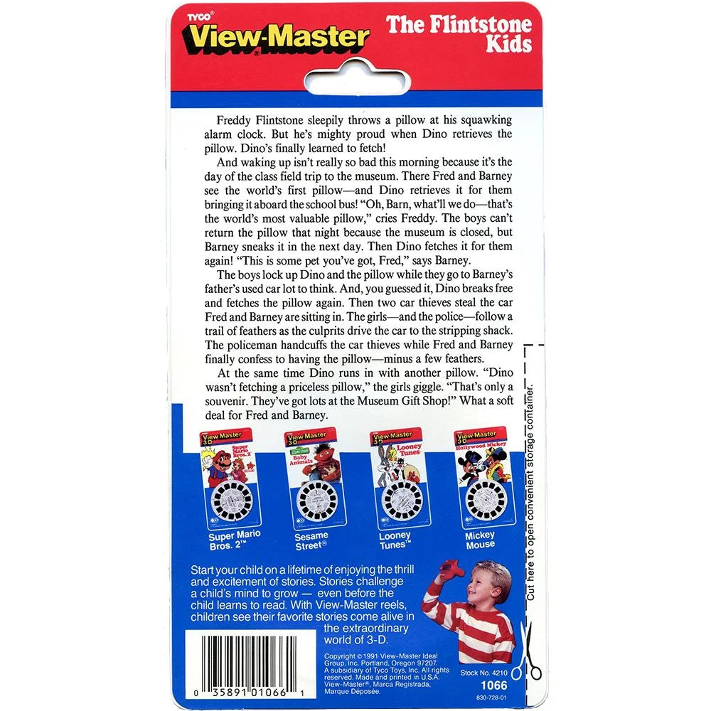 Flintstone Kids - View-Master 3 Reel Set on Card - NEW - (VBP-1066)