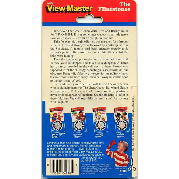 The Flintstone in the Great Gazoo - View-Master 3 Reel Set on Card - NEW - (VBP-1080)