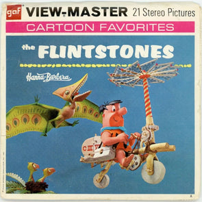 Flintstones - View-Master 3 Reel Packet - 1970s - vintage - (ECO-B514-G3A) Packet 3Dstereo 