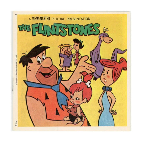 Flintstones - View-Master 3 Reel Packet - 1970s - vintage - (ECO-B514-G3A) Packet 3Dstereo 
