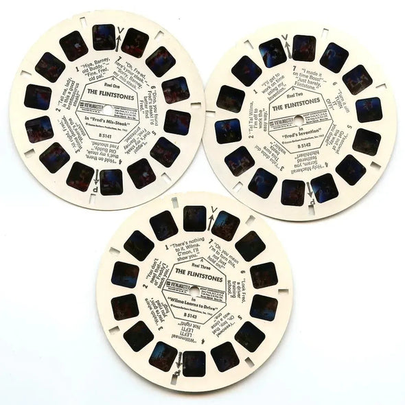 Flintstones - View-Master 3 Reel Packet - vintage - (ECO-B514-G1A) Packet 3Dstereo 