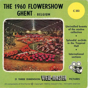 Floral Show Ghent-Belgium - View-Master 3 Reel Pack - vintage - C353-BS4 Packet 3dstereo 