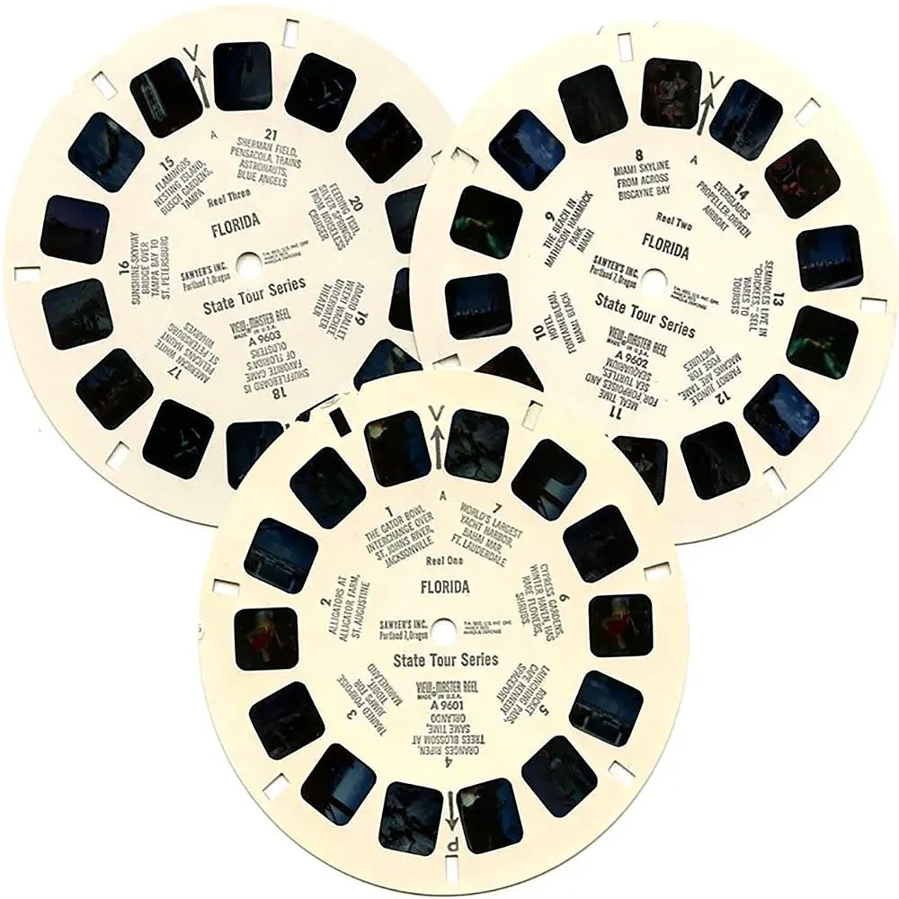 Florida - Map variant - View-Master - 3 Reel Packet - 1960s views - Vi –