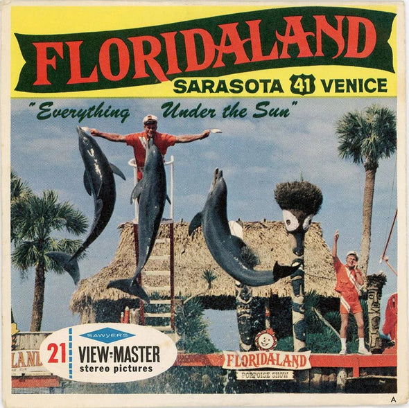 Floridaland - View-Master 3 Reel Packet - 1960s Views - Vintage - (zur Kleinsmiede) - (A976-S6A) Packet 3dstereo 