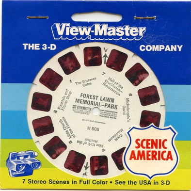 Forest Lawn Memorial-Park. - View-Master ON LOCATION Single Reel - vintage - (REL-OL-H505-NK)