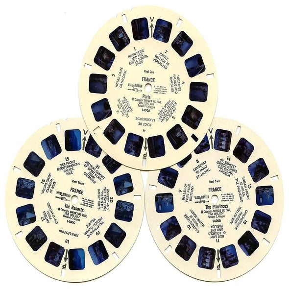 France - Coin & Stamp - View-Master 3 Reel Packet - 1960s views - vintage - (PKT-B172-S6sc) Packet 3Dstereo 