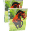 FRISKY HORSE - Two (2) Notebooks with 3D Lenticular Covers - Graph Lined Pages - NEW Notebook 3Dstereo.com 