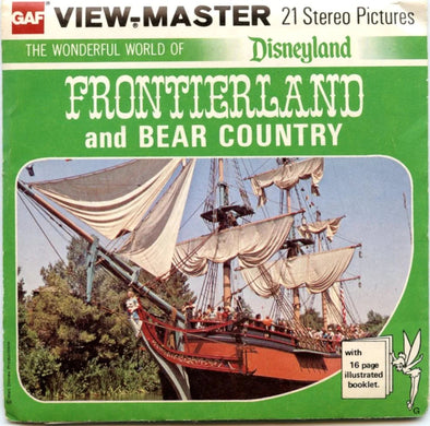 Frontierland and Bear Country - View-Master 3 Reel Packet - 1970s Views - Vintage - (ECO-A176-G5G) Packet 3dstereo 
