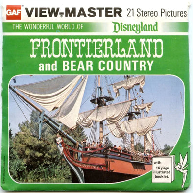 Frontierland and Bear Country- View-Master - Vintage - 3 Reel Packet - 1970s views ( PKT-A176-G5nk ) Packet 3dstereo 