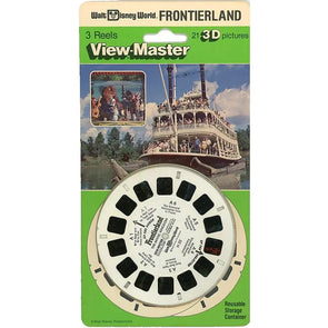 Frontierland - Disney World - View-Master 3 Reel Set on Card NEW - (VBP-3018) VBP 3dstereo 